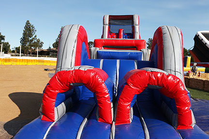 Inflatable Onsticle course